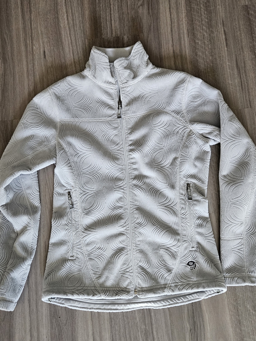 Mountain Hardwear Gray Textured Full-Zip Jacket